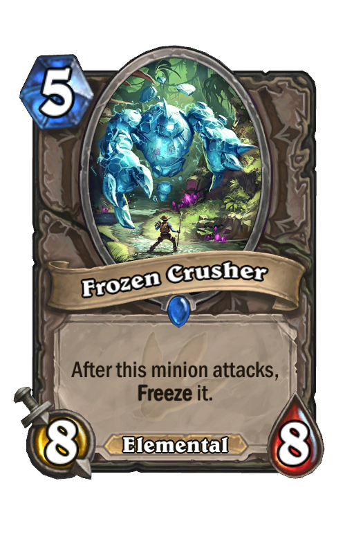 Frozen Crusher Hearthstone kártya