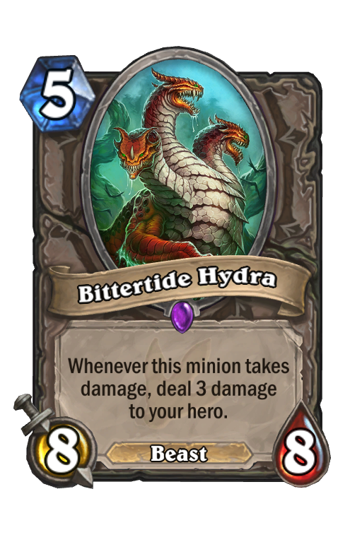 Bittertide Hydra Hearthstone kártya