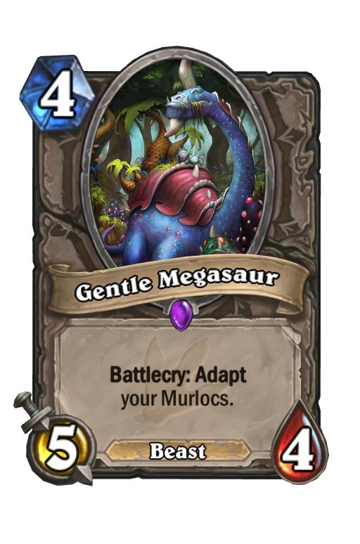 Gentle Megasaur Hearthstone kártya