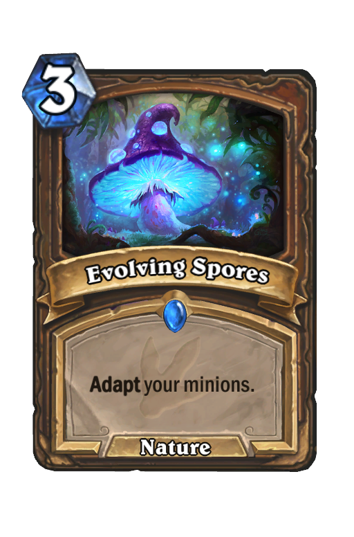 Evolving Spores Hearthstone kártya