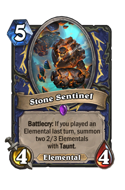 Stone Sentinel Hearthstone kártya