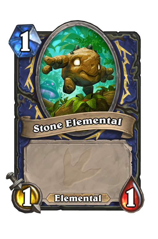Stone Elemental Hearthstone kártya