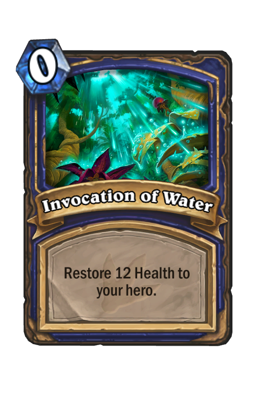 Invocation of Water Hearthstone kártya