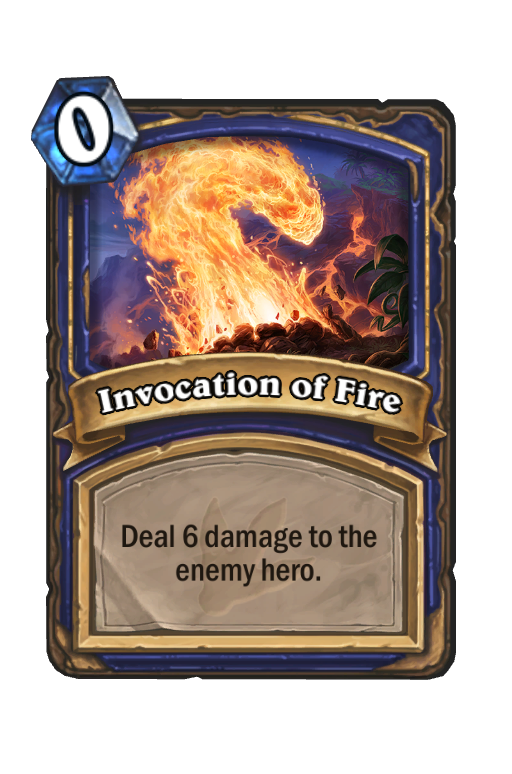 Invocation of Fire Hearthstone kártya