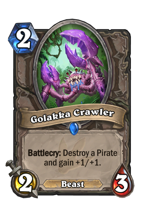 Golakka Crawler Hearthstone kártya