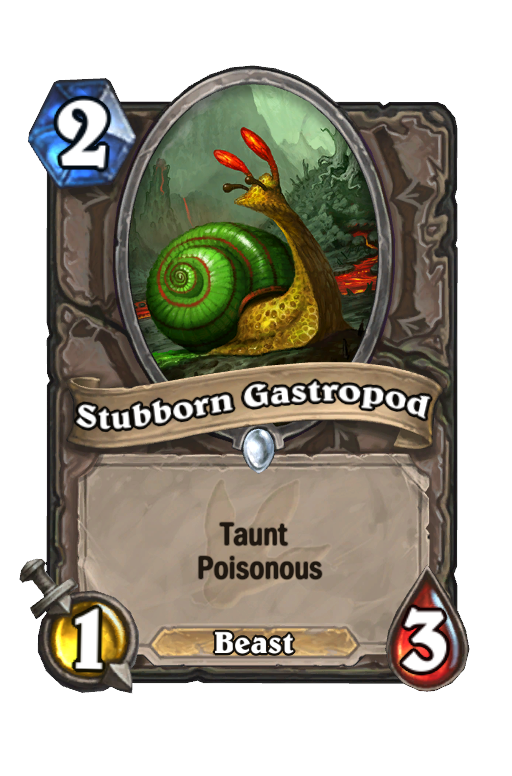 Stubborn Gastropod Hearthstone kártya