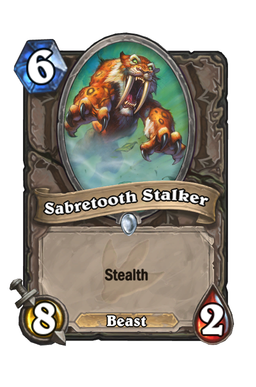 Sabretooth Stalker Hearthstone kártya