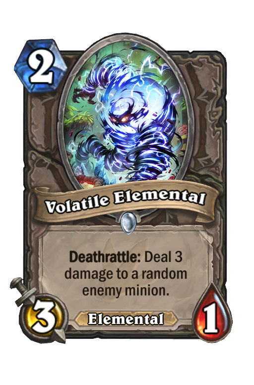Volatile Elemental Hearthstone kártya