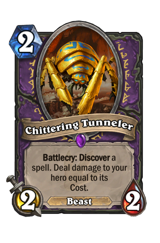 Chittering Tunneler Hearthstone kártya