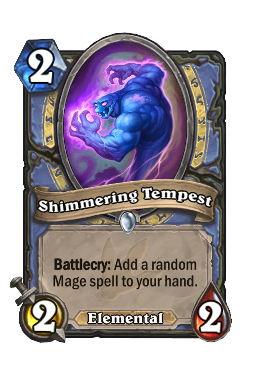 Shimmering Tempest Hearthstone kártya
