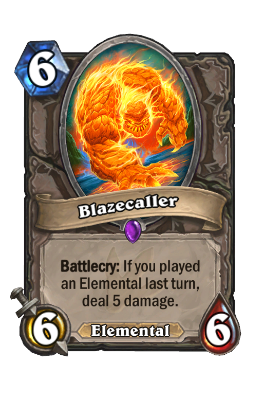 Blazecaller Hearthstone kártya