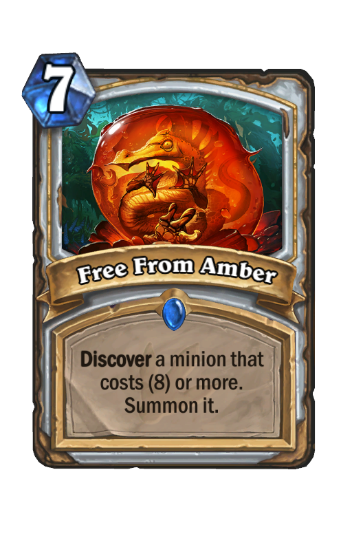 Free From Amber Hearthstone kártya