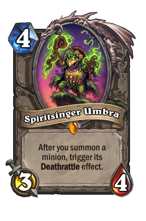 Spiritsinger Umbra Hearthstone kártya