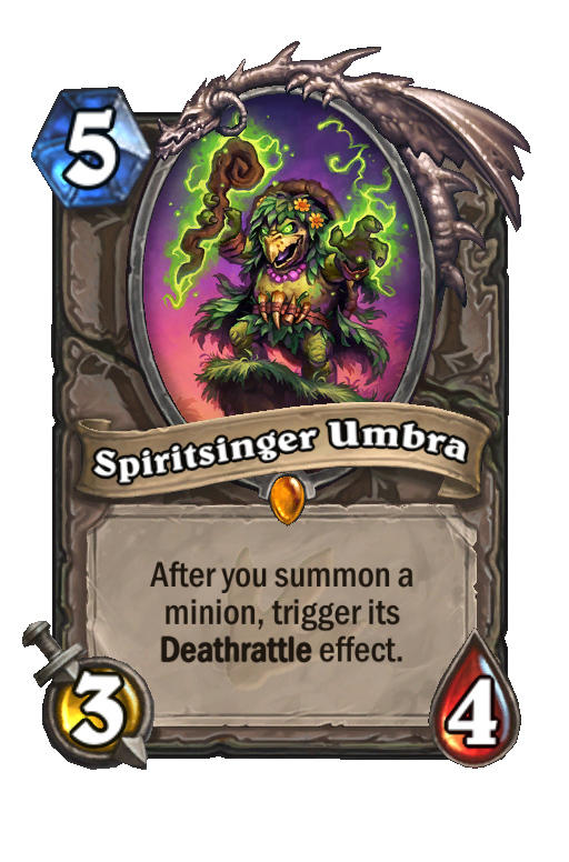 Spiritsinger Umbra Hearthstone kártya