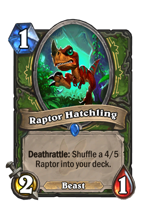 Raptor Hatchling Hearthstone kártya