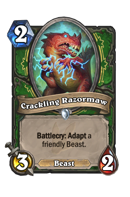 Crackling Razormaw Hearthstone kártya