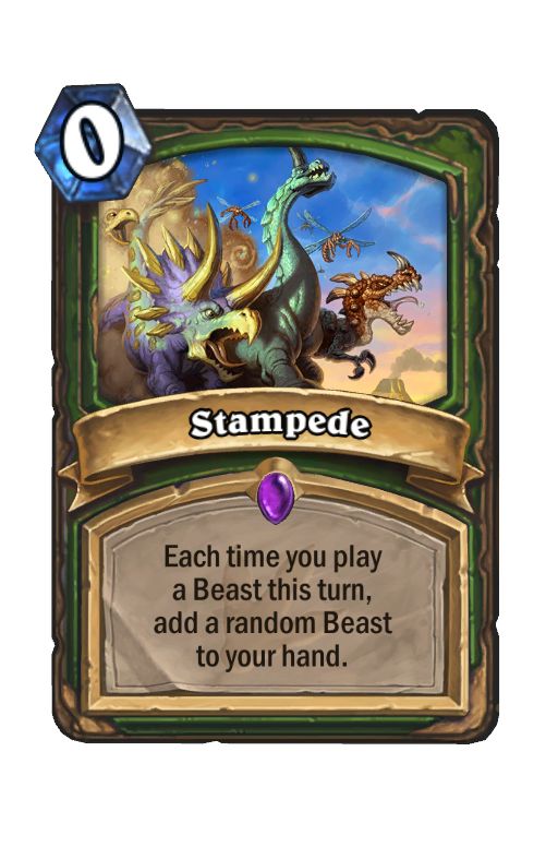 Stampede Hearthstone kártya