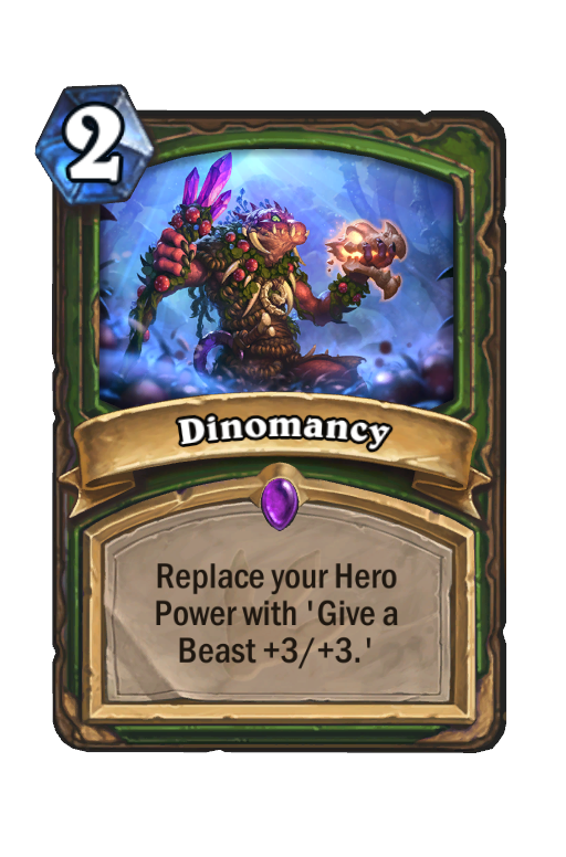 Dinomancy Hearthstone kártya