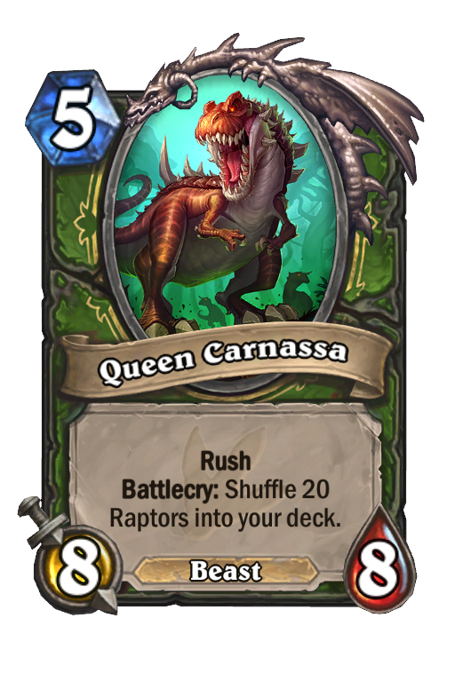 Queen Carnassa Hearthstone kártya