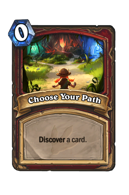 Choose Your Path Hearthstone kártya