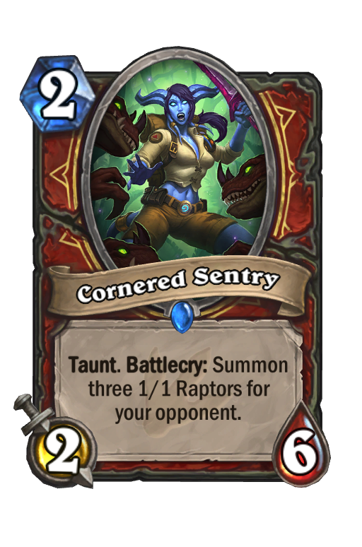 Cornered Sentry Hearthstone kártya