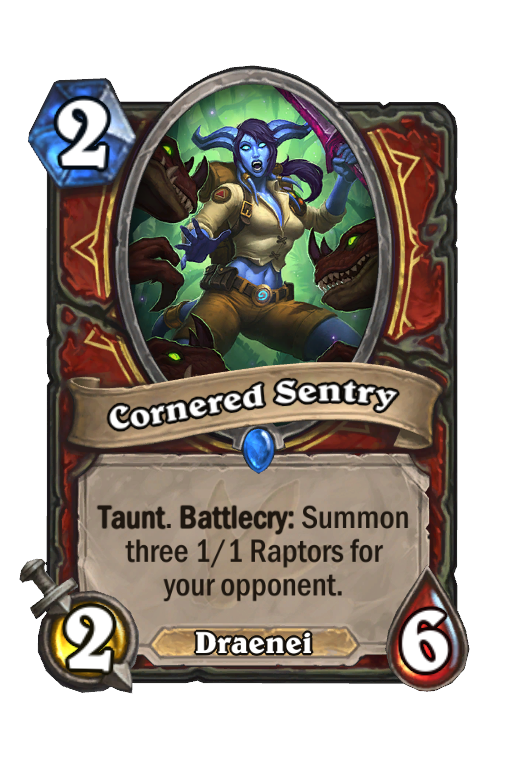 Cornered Sentry Hearthstone kártya