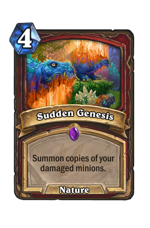 Sudden Genesis Hearthstone kártya