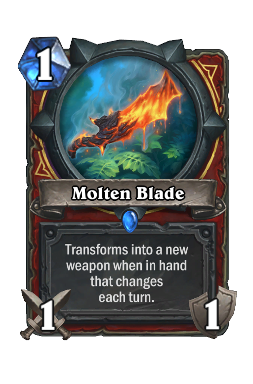 Molten Blade Hearthstone kártya