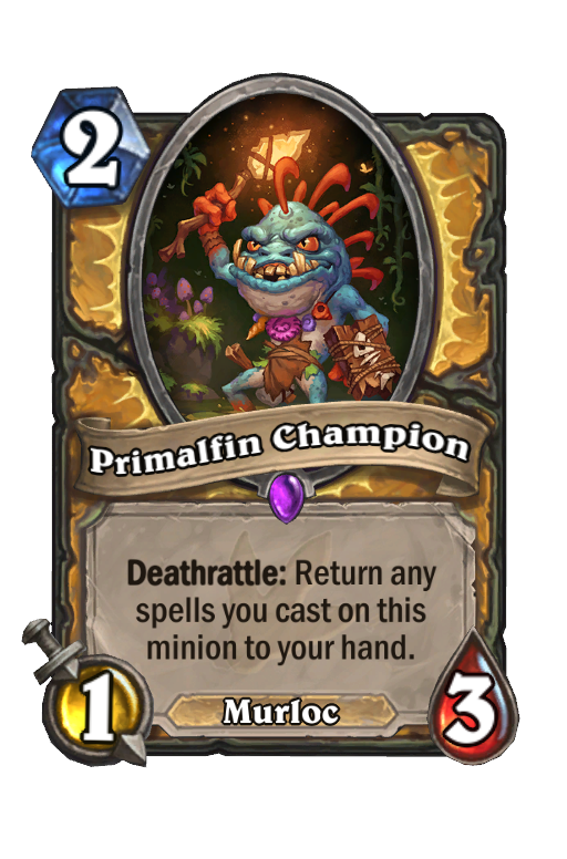 Primalfin Champion Hearthstone kártya