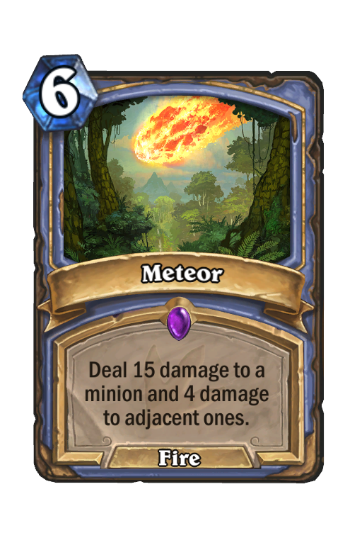 Meteor Hearthstone kártya