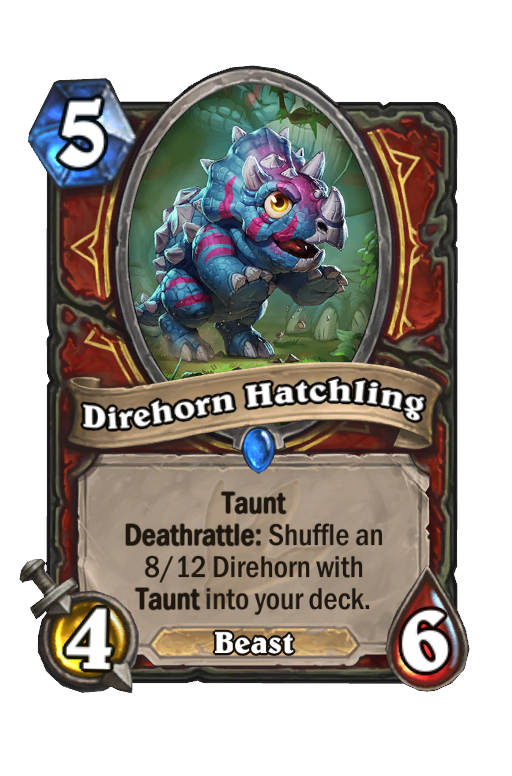 Direhorn Hatchling Hearthstone kártya