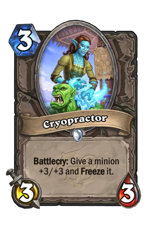 Cryopractor Hearthstone kártya