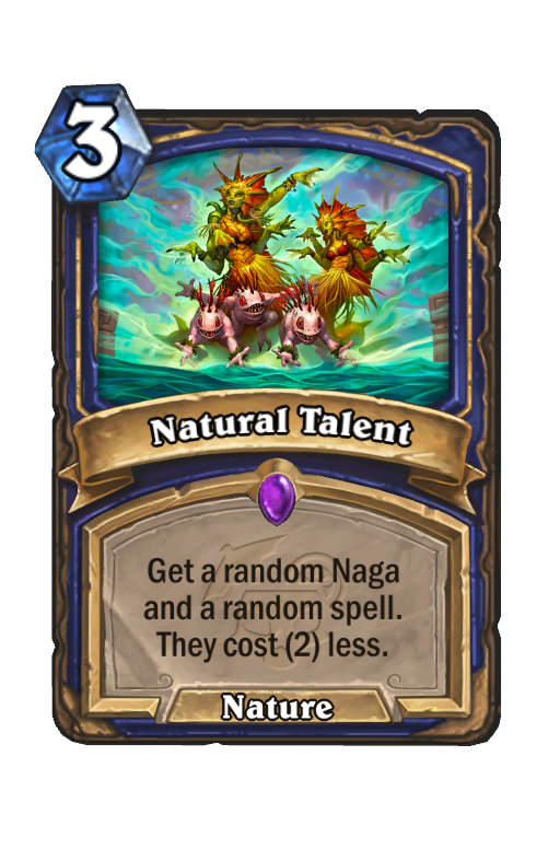 Natural Talent Hearthstone kártya