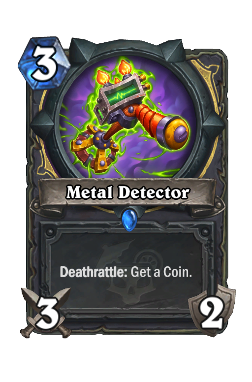 Metal Detector Hearthstone kártya