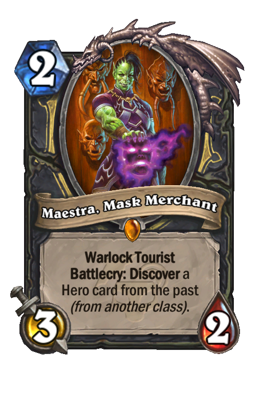 Maestra, Mask Merchant Hearthstone kártya