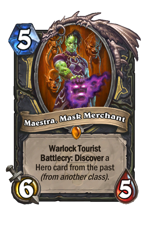 Maestra, Mask Merchant Hearthstone kártya