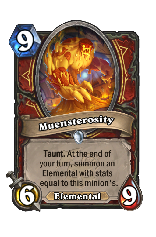 Muensterosity Hearthstone kártya