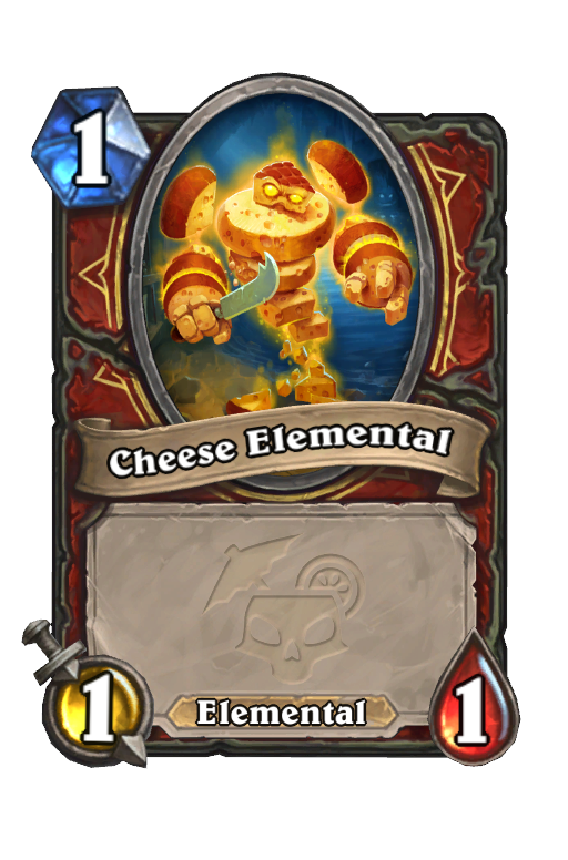 Cheese Elemental Hearthstone kártya