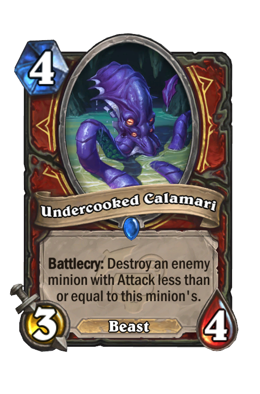 Undercooked Calamari Hearthstone kártya