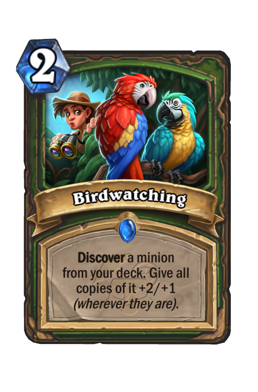 Birdwatching Hearthstone kártya