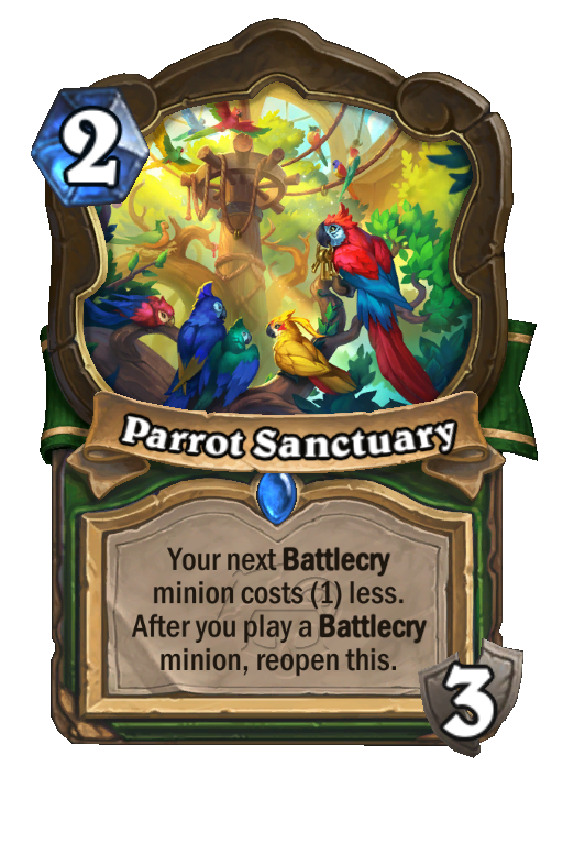 Parrot Sanctuary Hearthstone kártya
