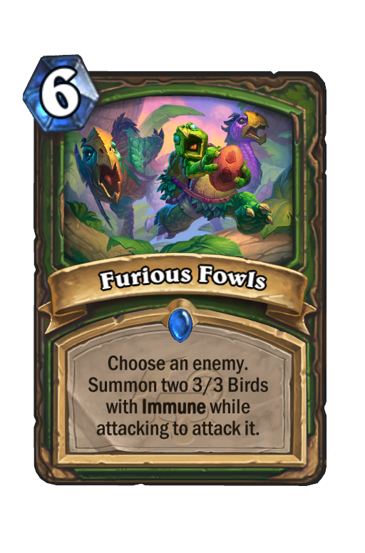 Furious Fowls Hearthstone kártya