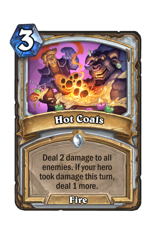 Hot Coals Hearthstone kártya