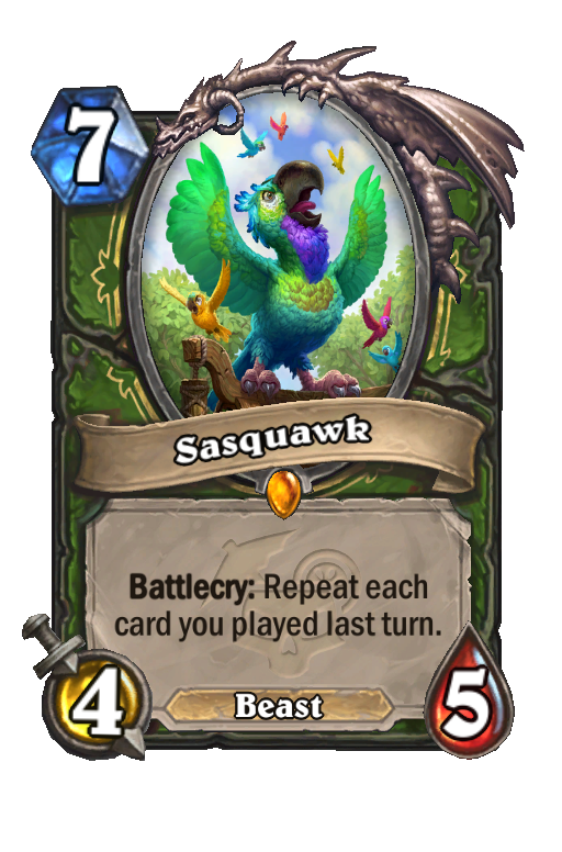 Sasquawk Hearthstone kártya