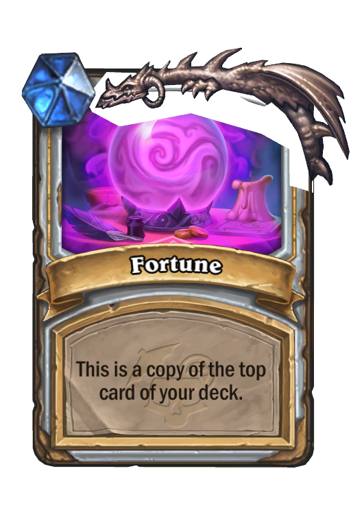 Fortune Hearthstone kártya