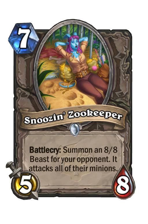 Snoozin' Zookeeper Hearthstone kártya
