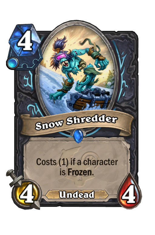 Snow Shredder Hearthstone kártya