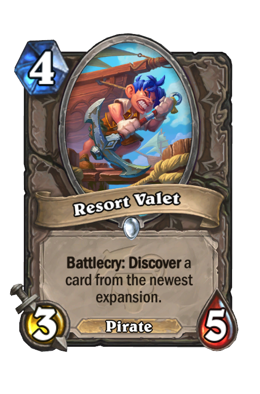 Resort Valet Hearthstone kártya