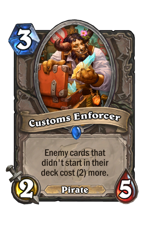 Customs Enforcer Hearthstone kártya