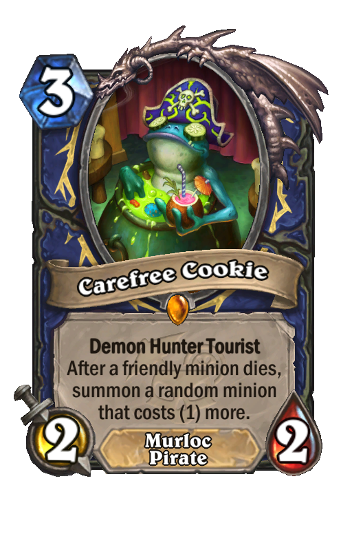 Carefree Cookie Hearthstone kártya